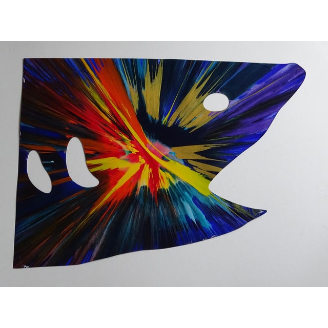 Damien Hirst, Shark Spin Painting, 2009,.Acrylic on Paper For Sale