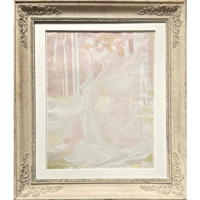 Maurice Denis, Nude, Nymph Crowned with Daisys, 1899, Color Lithograph, Framed For Sale - Image 9 of 9