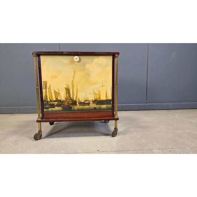 Mid-Century Modern French Bar Cabinet, 1960s For Sale - Image 12 of 15