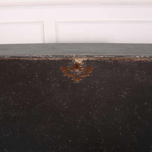 Wood English Painted Secretaire, 18th Century For Sale - Image 7 of 11