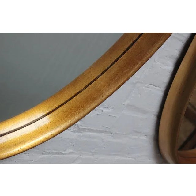 Vintage Pair of Labarge Oval Giltwood Wall Mirrors For Sale - Image 11 of 13