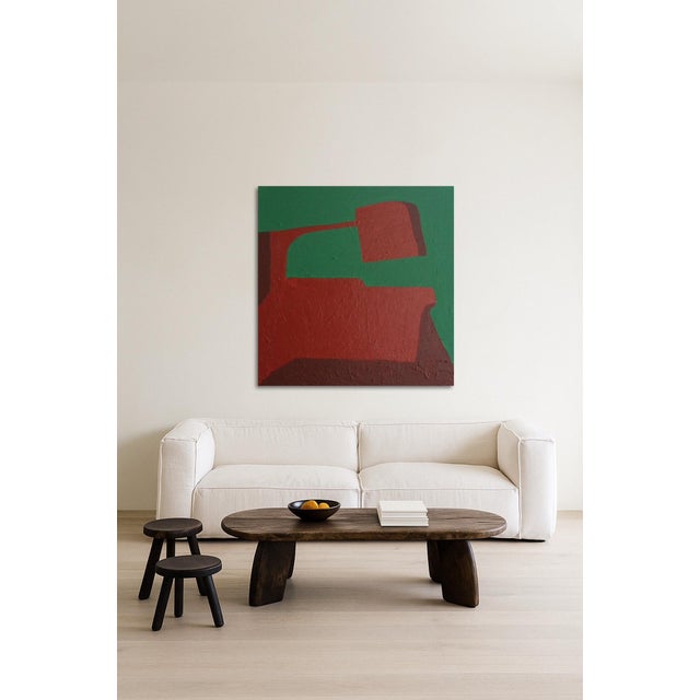 Textile Bodasca, Green Balance, 2026, Canvas For Sale - Image 7 of 10