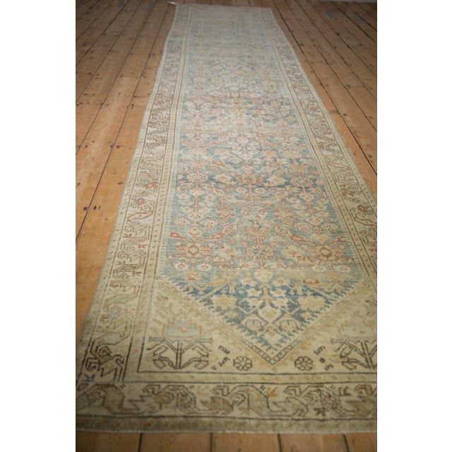 Traditional Vintage Distressed Hamadan Rug Runner - 3'2" x 13'2" For Sale - Image 3 of 13