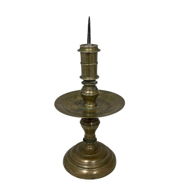 18th Century Bronze Voc Pen Candleholders, Set of 2 For Sale - Image 11 of 12