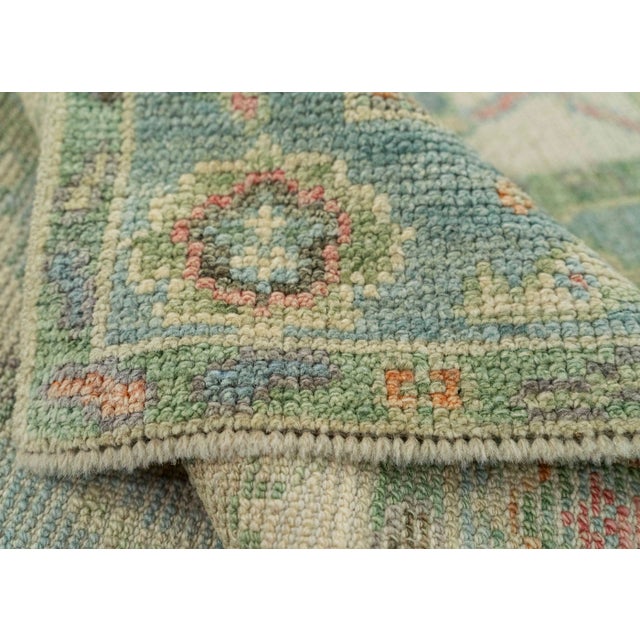 Turkish Oushak Rug 2'3" x 6'2" #20219 For Sale In Houston - Image 6 of 8