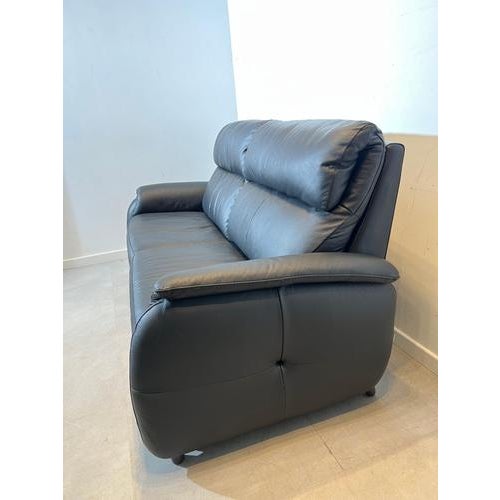 Black Leather 2-Seater and 3-Seater Sofas from Calia Italia, Set of 2 For Sale - Image 5 of 7