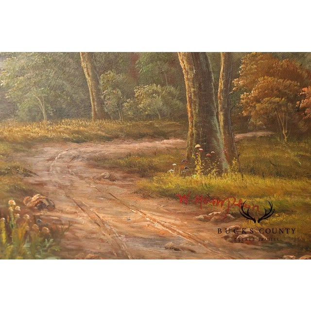 Traditional W. Hampton Landscape Painting, Lakeshore For Sale - Image 3 of 18