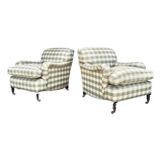 George Smith Standard Arm Chairs- Set of 2 For Sale