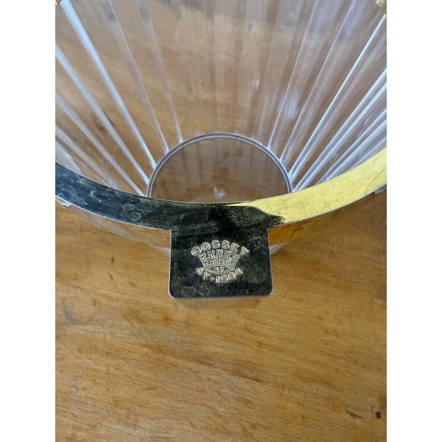 Acrylic Glass and Gold Champagne Buckets, 1970, Set of 3 For Sale - Image 16 of 18