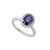 Gender: Ladies Metal Type: 18K White Gold Ring Size: 5.25 Weight: 4.00 grams Ladies 18K white gold diamond and sapphire...