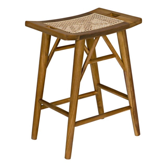 Murphy Counter Stool, Teak For Sale