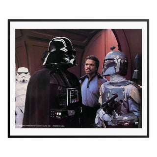 'Star Wars: The Empire Strikes Back' 1980 Original Vintage Cinema Lobby Card Framed in Black For Sale