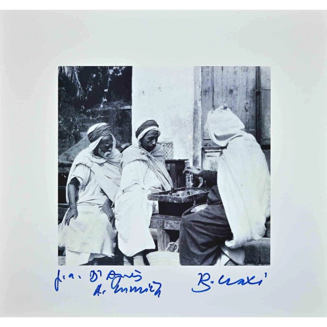 Bettino Craxi, Arab Game, Original Photolithograph, 1990s For Sale