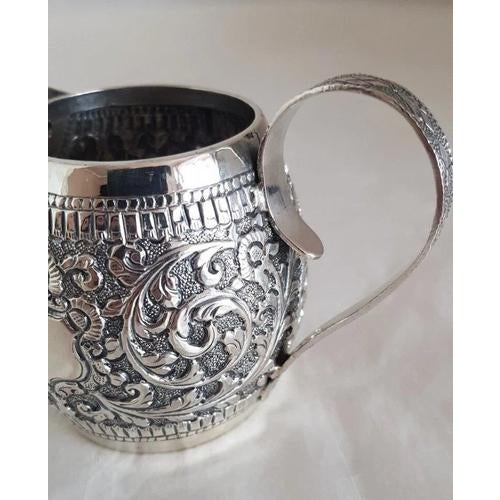 Antique 19th Century Persian Silver Cream Jug For Sale - Image 14 of 18