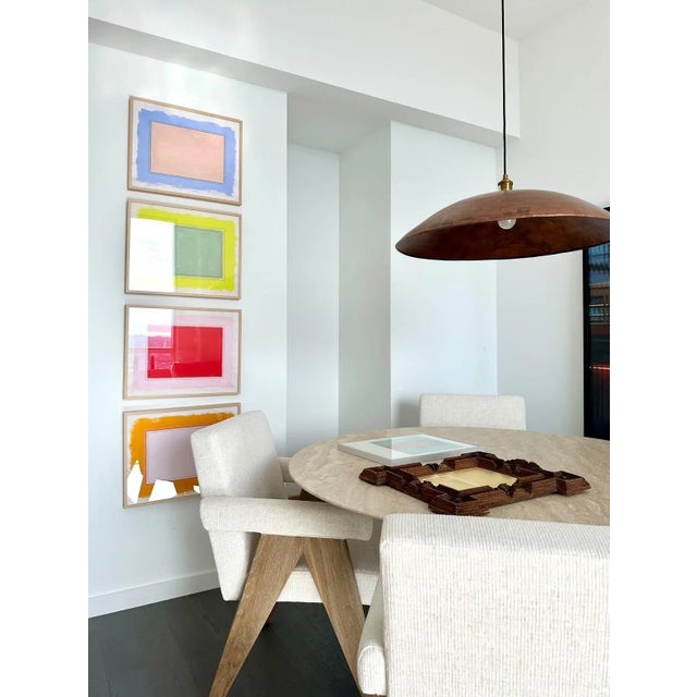 Contemporary Bright Color Field Art Prints, Framed - Set of 4 For Sale - Image 4 of 10