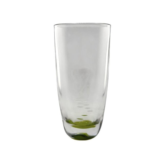 1960s Swedish Engraved Glass Vase by Vicke Lindstrand for Kosta, 1960s For Sale - Image 5 of 15