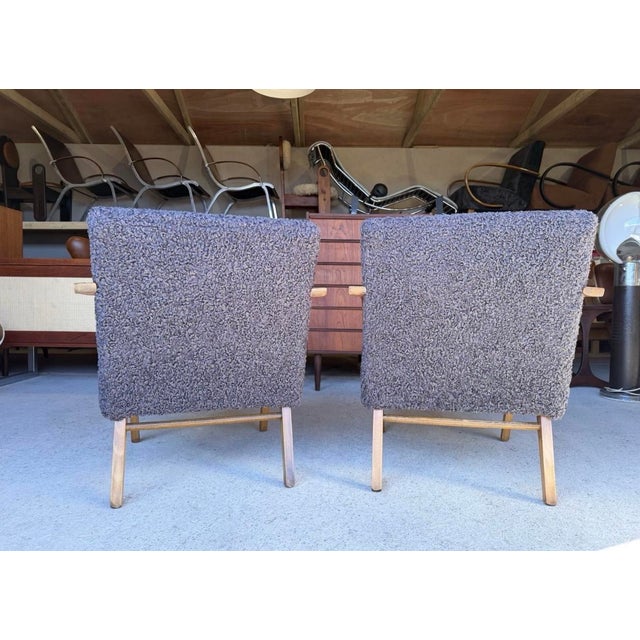 Set of Mid-Century Brussels Expo 58 Armchairs by Jiří Jiroutek for Jitona, 1960s For Sale - Image 10 of 15