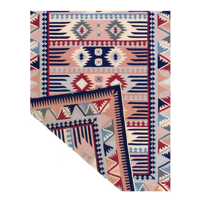 1970s Fine Hand Knotted Flat Weave Kilim For Sale - Image 4 of 5