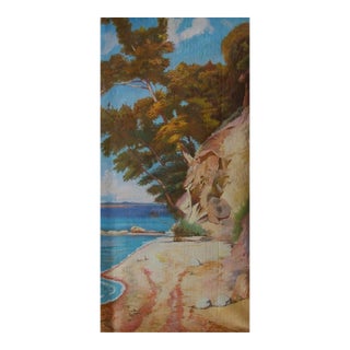 1970s Impressionism Seascape Oil Painting, Original Ukrainian Art 215-102 For Sale