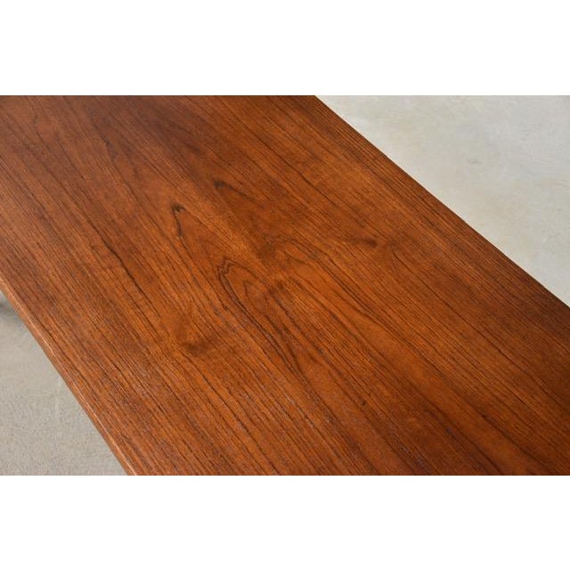 Wood 1960s Refinished Modern Teak Coffee Table by Karl Sørlie For Sale - Image 7 of 9