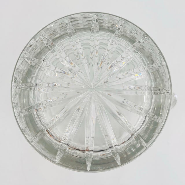 Vintage Cut Crystal Ice Bucket Champagne Cooler For Sale - Image 9 of 9