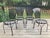 Mediterranean 1950s Francois Carre Petite Fan Back Garden Chairs - Group of 6, Attributed For Sale - Image 3 of 12