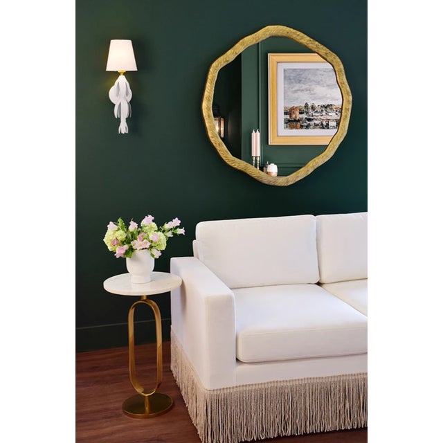 Brand new special order item. The textured framed Cadence Mirror is distinctively organic in shape. This mirror works well...