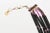 Vintage Yves Saint Laurent Glass 6 Strand Necklace, Purple and Black, 1970's For Sale In Miami - Image 6 of 10