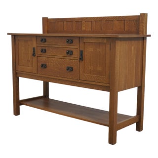 Stickley Mission Oak Arts and Crafts Sideboard For Sale