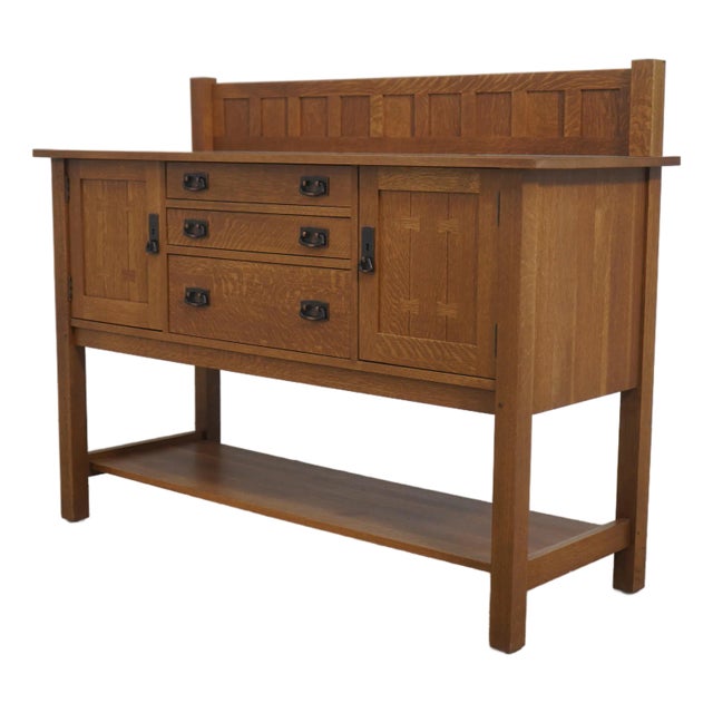 Stickley Mission Oak Arts and Crafts Sideboard For Sale