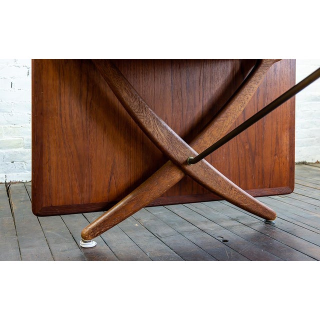 Mid-Century Modern 1950s Hans Wegner Danish Dining Table, Model at-314 for Andreas Tuck For Sale - Image 3 of 15