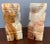 Terra Cotta Mid-Century Boho Carved Stone Onyx Bookends For Sale - Image 8 of 8