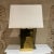1980s Post Modern Sculptural Brass Table Lamp Style of Karl Springer For Sale In San Diego - Image 6 of 13