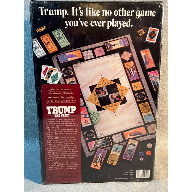 1980s Trump the Game 1989 Milton Bradley Mint in Factory Sealed Box With Original Price Tag From Bloomingdales Never Opened For Sale - Image 5 of 7