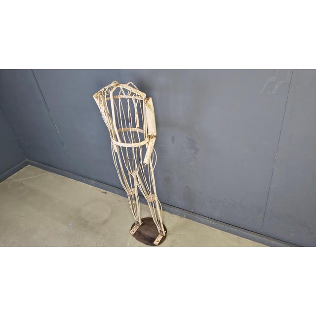 Black Vintage Metal Wire Mannequin, 1930 For Sale - Image 8 of 12