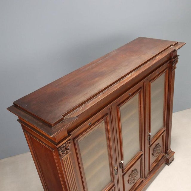 Neo-Renaissance Style Bookcase, Italy, Early 20th Century For Sale - Image 11 of 13