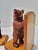 Wooden Black Forest Bookends with Hand-Carved Bears by Geschwister Sarbach, Switzerland, 1930s, Set of 2 For Sale - Image 12 of 16