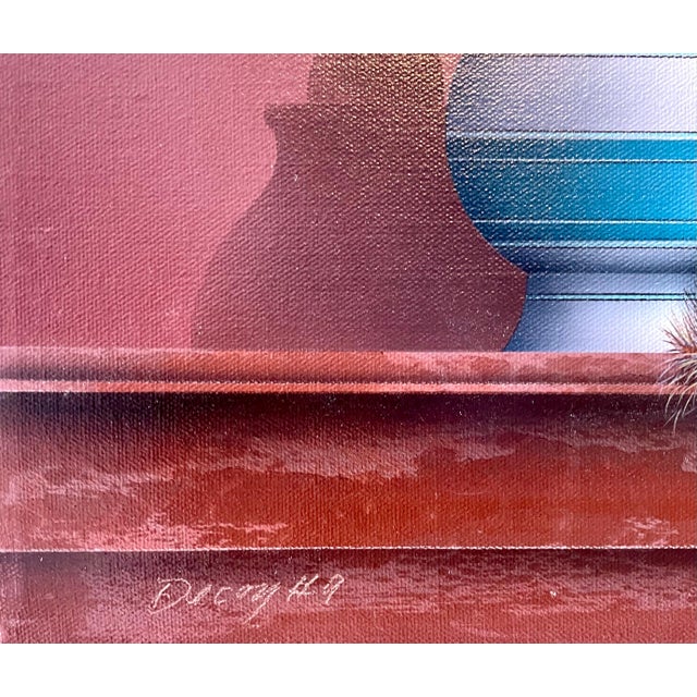 Textile James Carter, Trompe L'oeil Airbrush Painting on Canvas Duck Decoy Fishing Lure James Carter, 1986 For Sale - Image 7 of 9