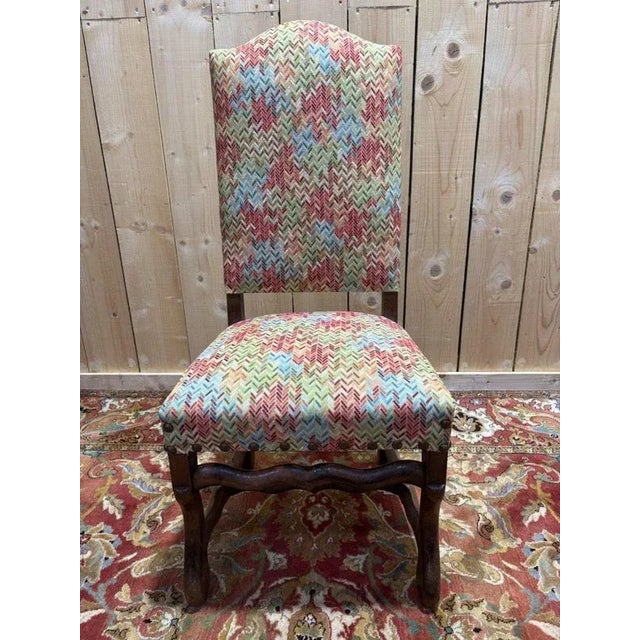 Cream Louis XIII Style Chairs, Set of 9 For Sale - Image 8 of 13