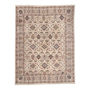 Late 20th Century Vintage Indian Tabriz Rug - 08'04 X 10'10