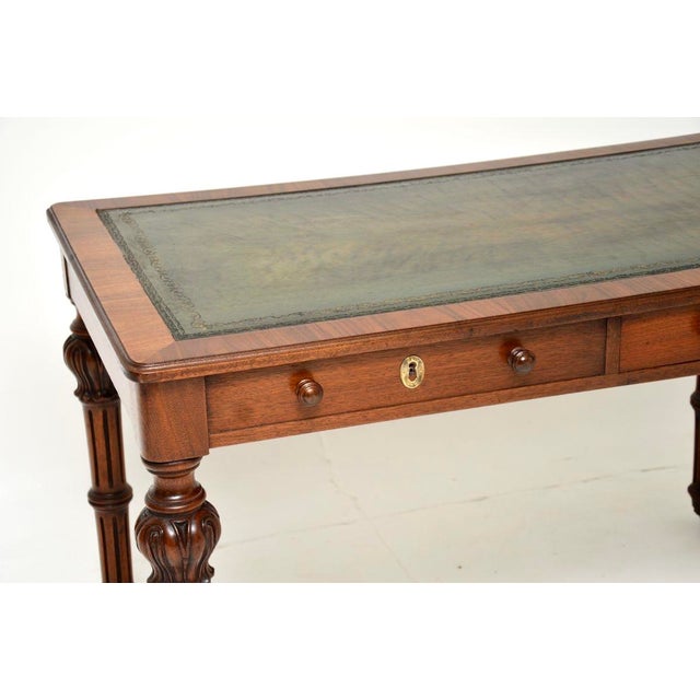 Brown Antique William IV Walnut Desk, 1830s For Sale - Image 8 of 10