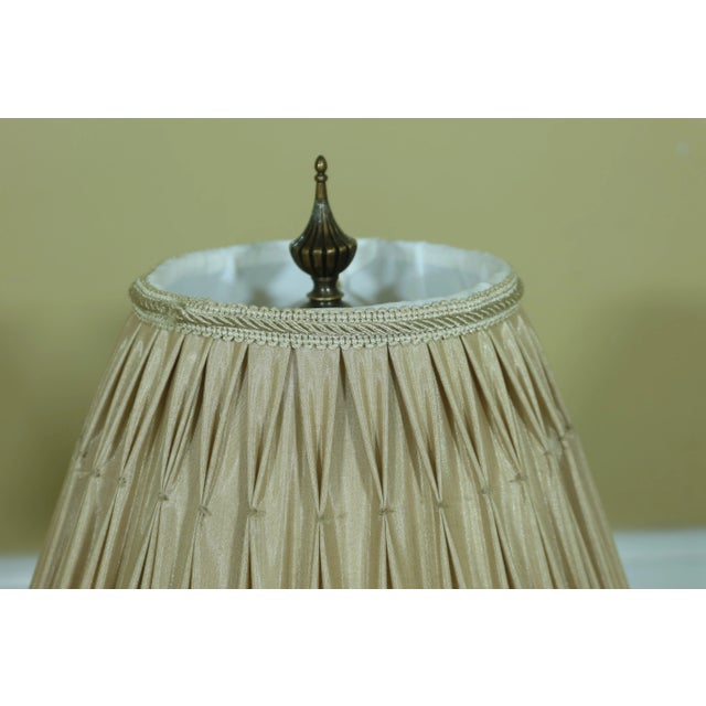 Pair Concord Simone Porcelain Decorative Table Lamps For Sale - Image 9 of 11