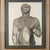 A charcoal on paper study by marcaeu constantin depicting a male torso with a geometric, stylised form. Dimensions: h 89cm...