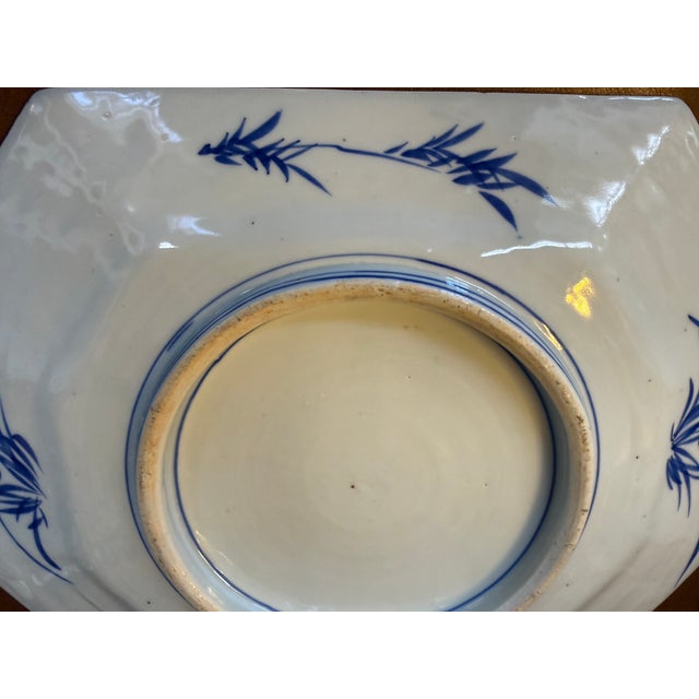 Antique 19th Century Blue and White Imari Platter For Sale In Orlando - Image 6 of 8