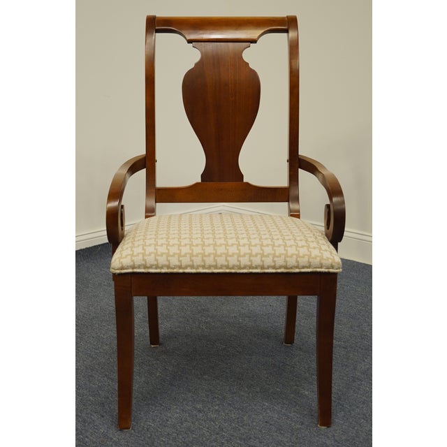 Stanley Furniture Encore Collection Cherry Dining Arm Chair Chairish