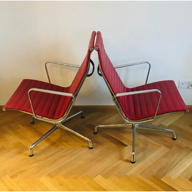 Aluminium EA116 Chairs by Charles & Ray Eames for Vitra, Set of 2 For Sale - Image 3 of 13