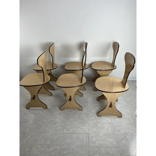 Mid-Century Italian Chairs, 1960s, Set of 6 For Sale - Image 4 of 12