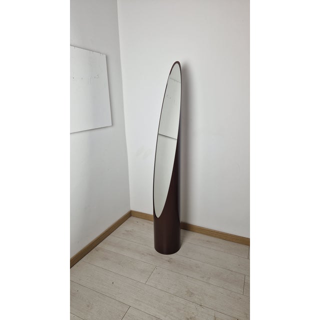 Model Unghia Nail Lipstick Floor Mirror in Brown For Sale - Image 9 of 15