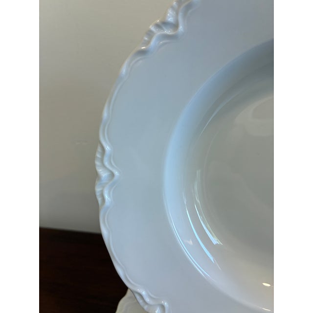Mid 20th Century Mid 20th Century Hutschenreuther Bavaria White Porcelain Soup Bowls - Set of 4 For Sale - Image 5 of 13