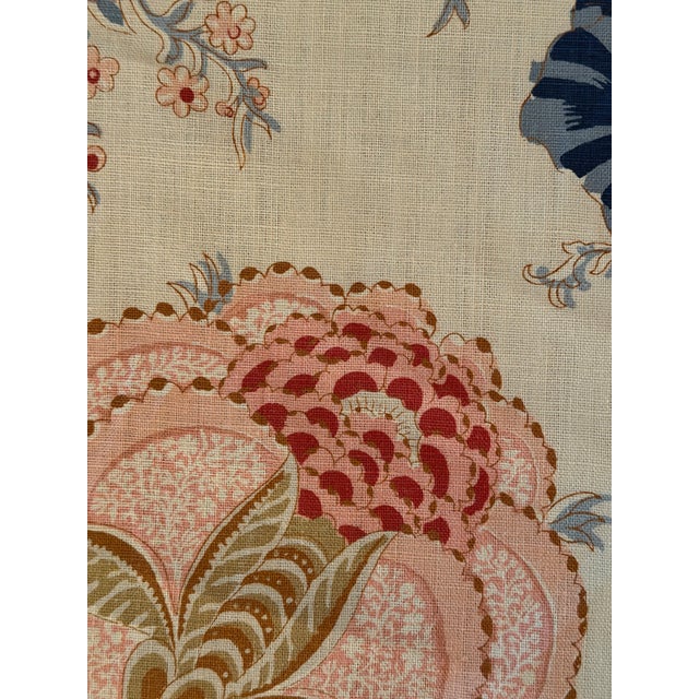 Textile Schumacher 175780 Indian Arbre Tea Fabric 5 1/2 Yards For Sale - Image 7 of 8